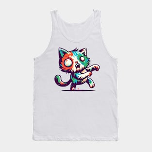 Zombie cat Tank Top